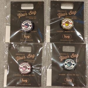 Lug "Certified Lugnut" Novelty Bag Charms - Set Of Four - NWT